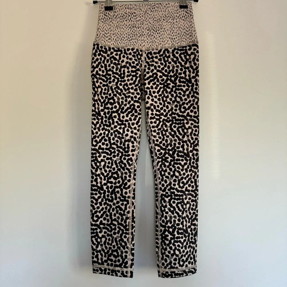 Lululemon Wunder Under Crop II Ace spot Grain black Full-on Luon Size: 2 - Picture 2 of 5